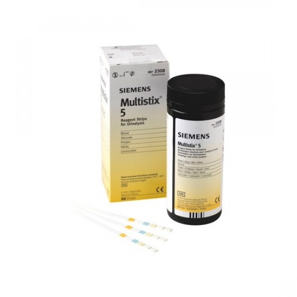 Multistix 5 Urine Teststroken 50 Stuks Merkalanl 6680