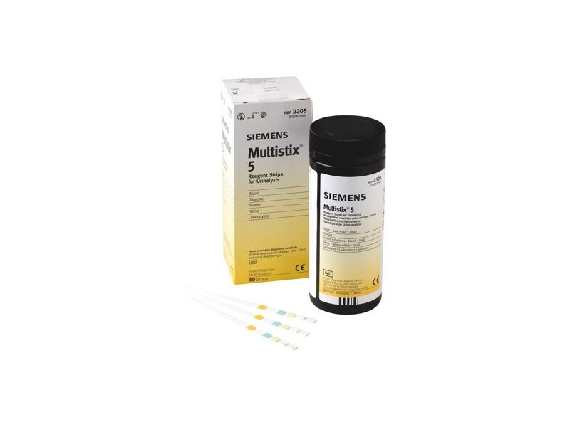 Multistix 5 Urine Teststroken 50 Stuks Merkalanl 5215