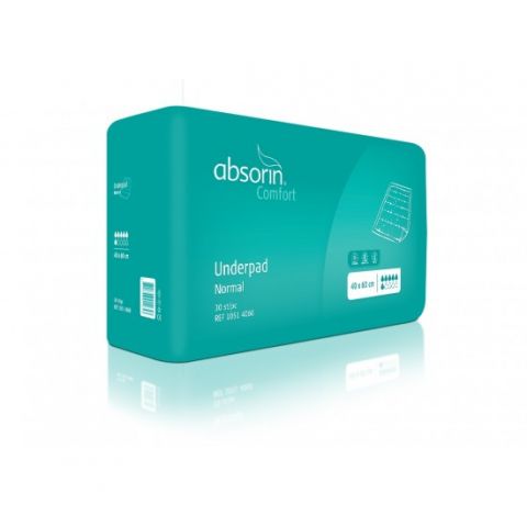 Absorin Comfort onderleggers disposable 40x60cm groen 