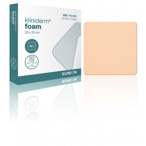 Kliniderm Foam schuimverband 20x20cm