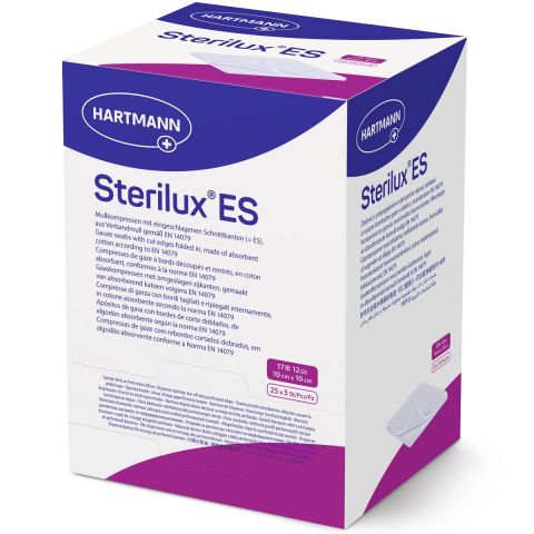 Sterilux ES Gaaskompres 8-laags 7,5x7,5cm Steriel