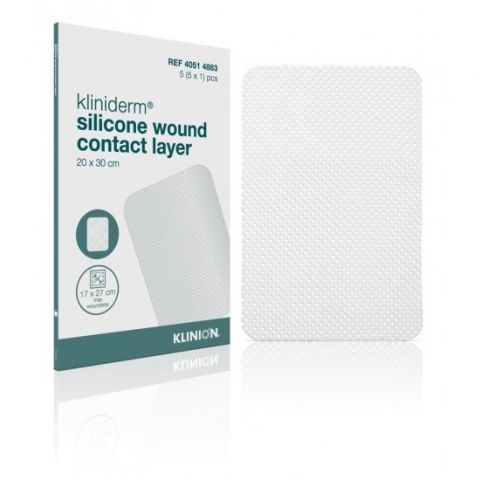 Kliniderm siliconen wondcontactlaag 20x30cm