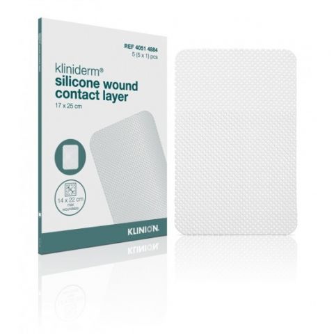 Kliniderm siliconen wondcontactlaag 17x25cm