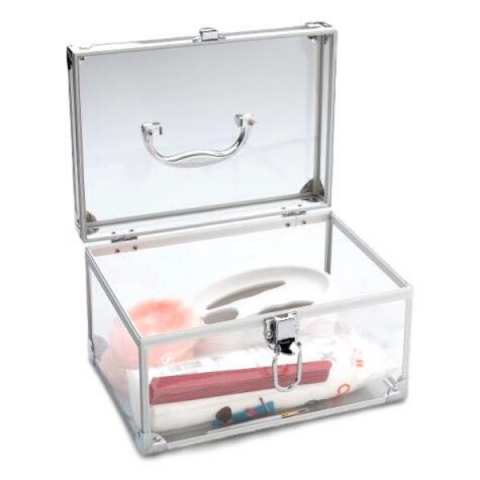 Sibel Beauty Case aluminium/plexi