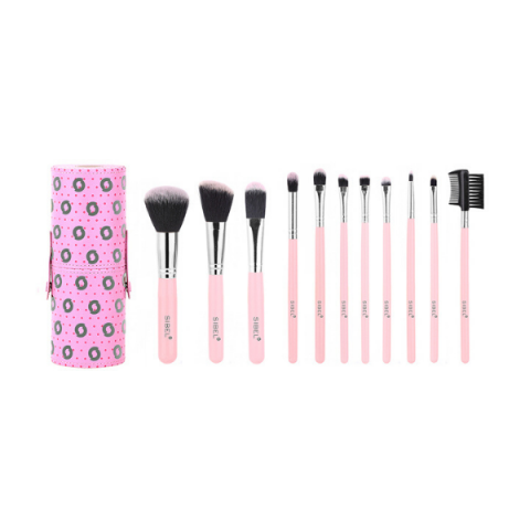 Sibel Pink Flamingo make-up borstel set