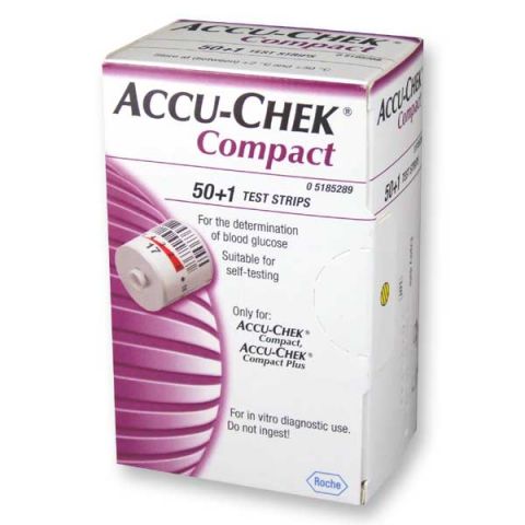 Accu-Chek Compact glucose teststrips 51 stuks