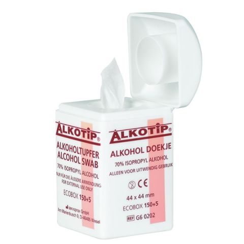 Alkotip Alcoholdoekjes in dispenser