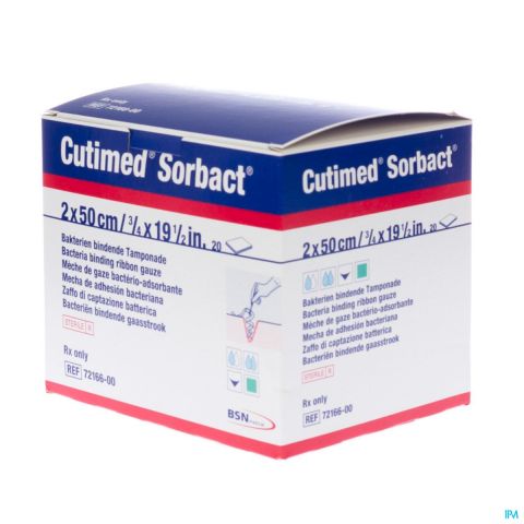 Cutimed Sorbact bacteriënbindend gaasstrook 2x50cm