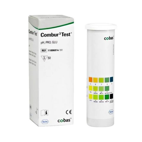 Combur 3 urine teststrips