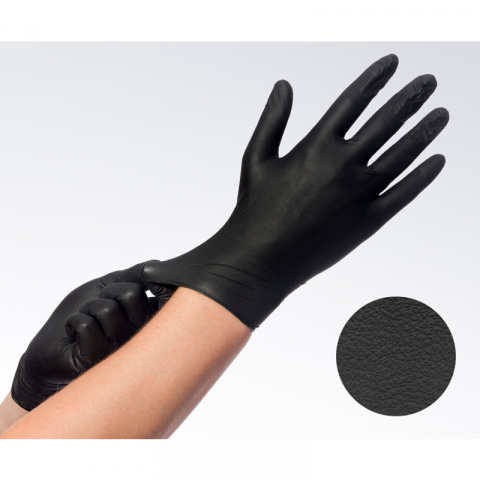 Comforties Soft Nitril Easyglide & Grip handschoenen Zwart-X-Small