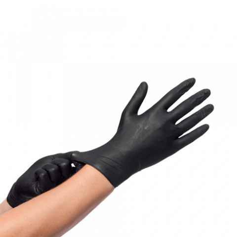 Comforties Soft Nitril Easyglide handschoenen Zwart-Medium