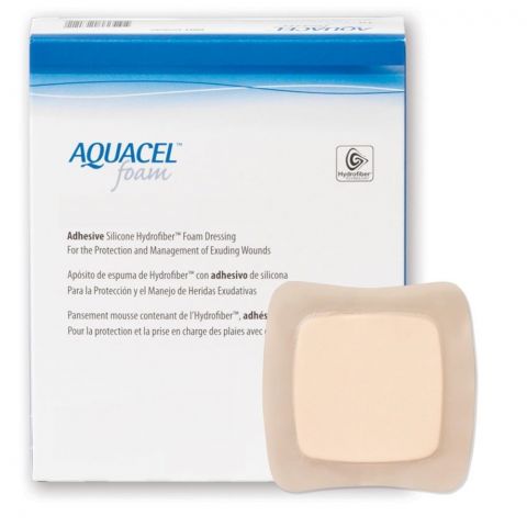 Aquacel Foam adhesief schuimverband 8x8cm