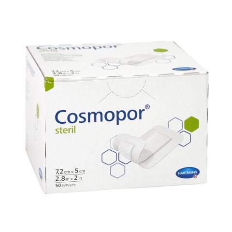 Cosmopor Steril wondverband 7,2 x 5cm 50 stuks