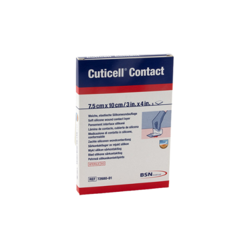 Cuticell Contact wondcontactlaag 7,5cm x 10cm 5 stuks