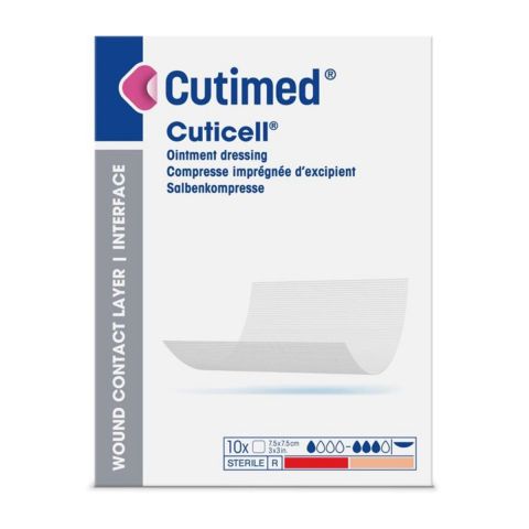 Cutimed Cuticell classic zalfgaas 7,5x7,5cm