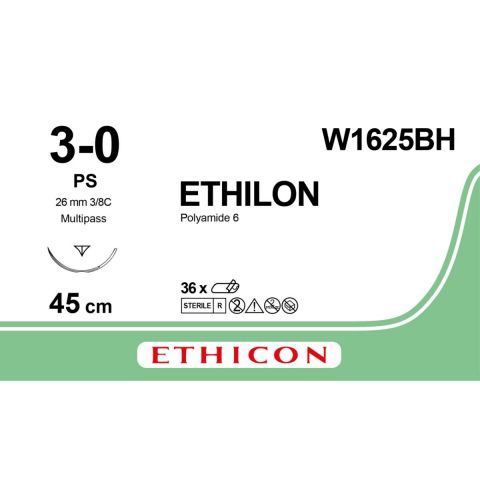 Ethilon hechtdraad 3-0 (PS) W1625BH 36 stuks