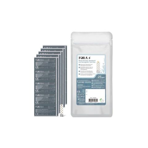 FORA 6 3-in-1 teststrips 25 stuks