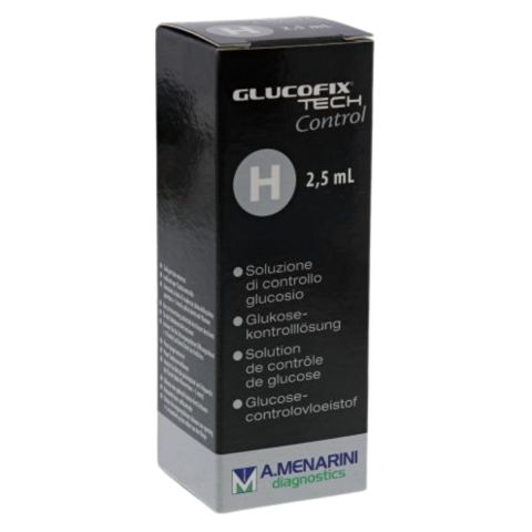 Glucofix Tech H (hoog) controlevloeistof 3ml