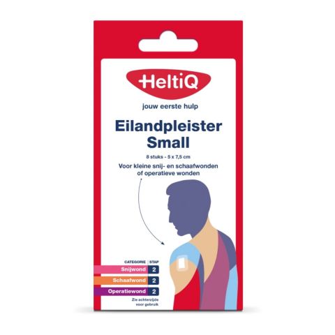 HeltiQ Eilandpleister Small 7,5x5cm 8 stuks