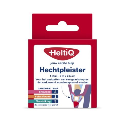 HeltiQ Hechtpleister 2,5cm x 5m