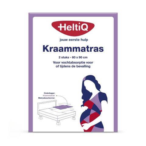 HeltiQ Kraammatras 60x90cm 2 stuks