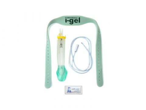 I-Gel Larynxmasker O2 Resus Pakket-8704000 maat 4; medium volwassenen (50-90kg)