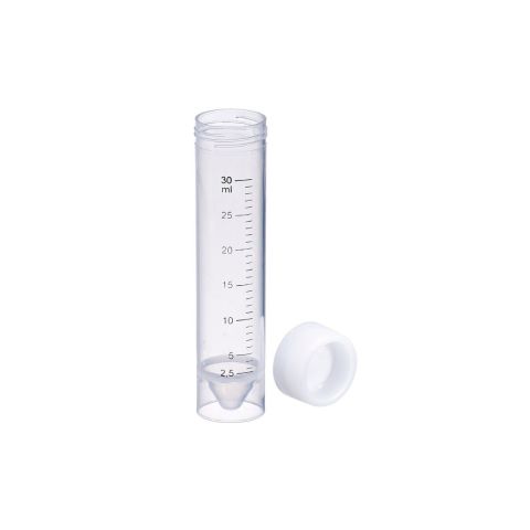 Laboratorium buisjes met schroefdop 30ml 25x107mm 500 stuks