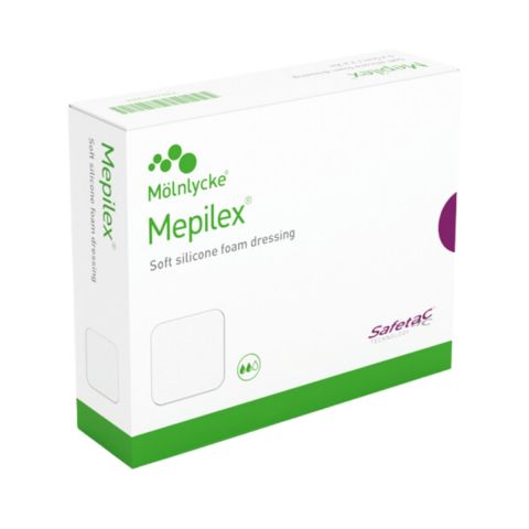 Mepilex foam siliconenverband 15x15cm 5 stuks