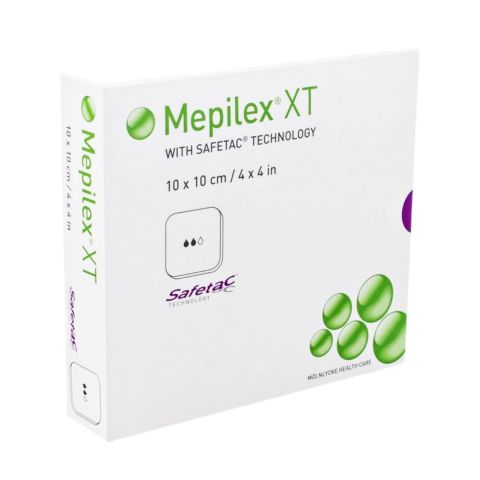 Mepilex XT flexibel schuimverband 10x10cm 5 stuks 