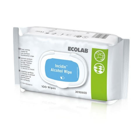 Ecolab Incidin alcoholdoekjes 20x20cm 100 stuks