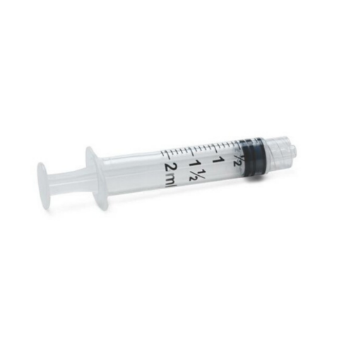 Nipro injectiespuit 2ml 3-delig luer-lock 100 stuks