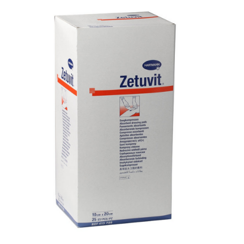 Zetuvit absorberend kompres steriel 10x20cm