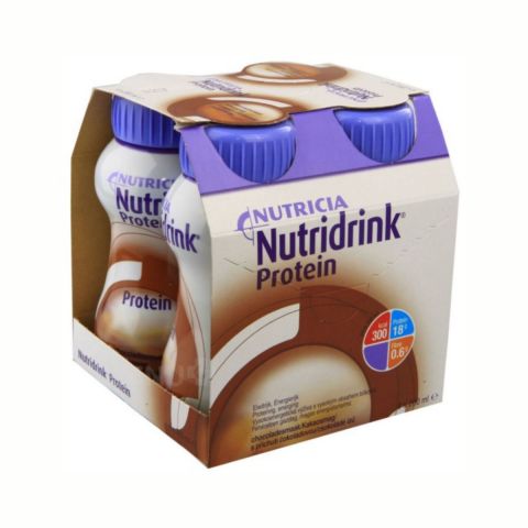 Nutridrink Proteïne 200ml Chocolade 4 stuks