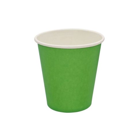 Papieren drinkbeker 180ml groen 50 stuks