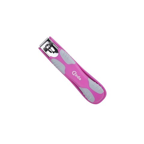 PopArt nagelknipper met soft-touch nagelvanger Roze