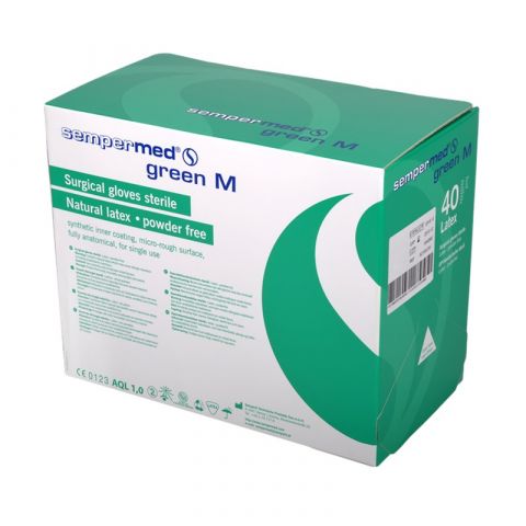 Sempermed Supreme Green O.K. handschoenen steriel 50 paar-Maat 8