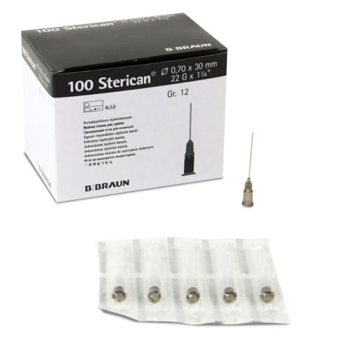 Sterican injectienaalden Nr. 12 0,70 x 30 mm, zwart