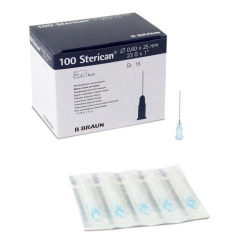 Sterican injectienaalden Nr. 16 0,60 x 25 mm, blauw