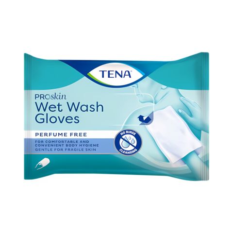 TENA ProSkin Wet Wash Gloves Geurloos 8 stuks