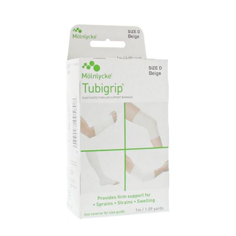 Tubigrip compressief buisverband 1 meter Huidskleur maat D