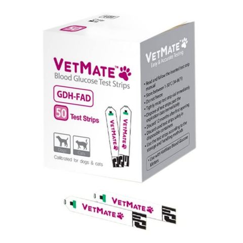 VetMate bloedglucosemeter teststrips 50 stuks